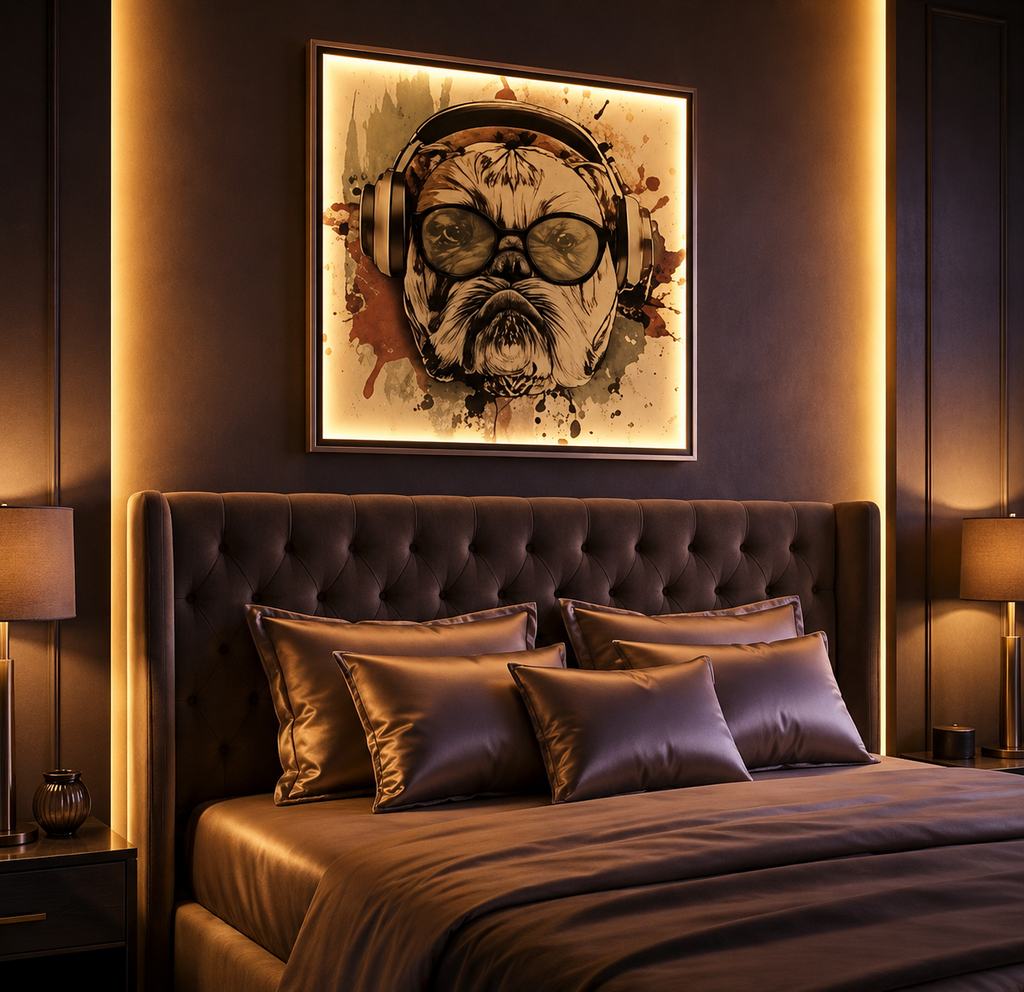 GlowFrame™ | Bulldog DJ LED Personnalisé